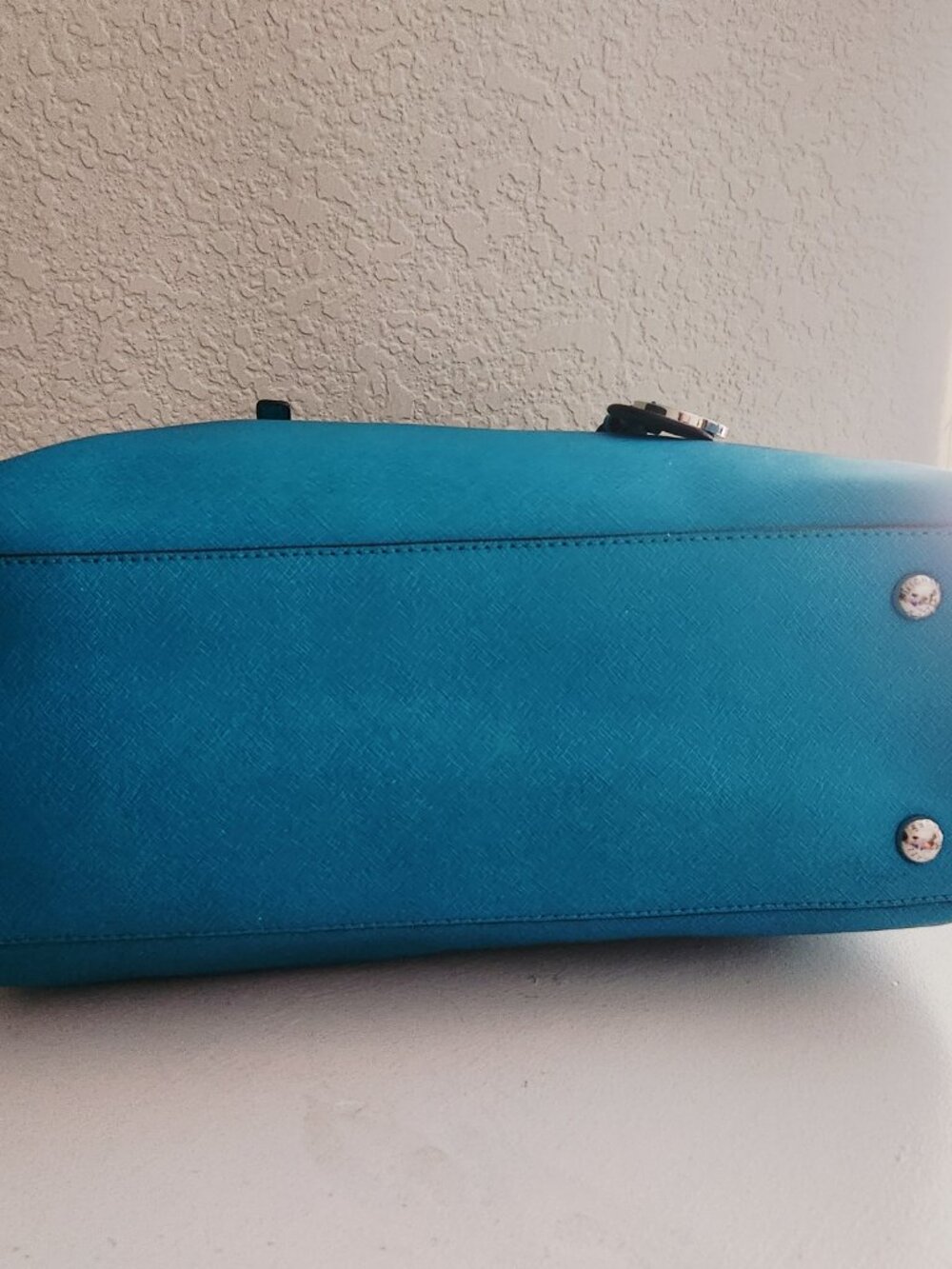 New Michael Kors Blue/Green Tote Bag Purse - Picture 7 of 13